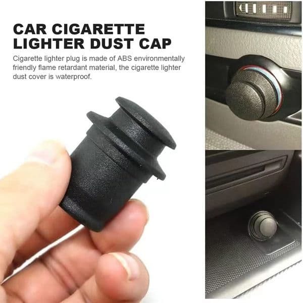 Universal Car Dustproof Plug Cover 2.1/2.2cm ABS Waterproof Cigarette Lighter Case Socket Protector Dust Cap Car Accessories
