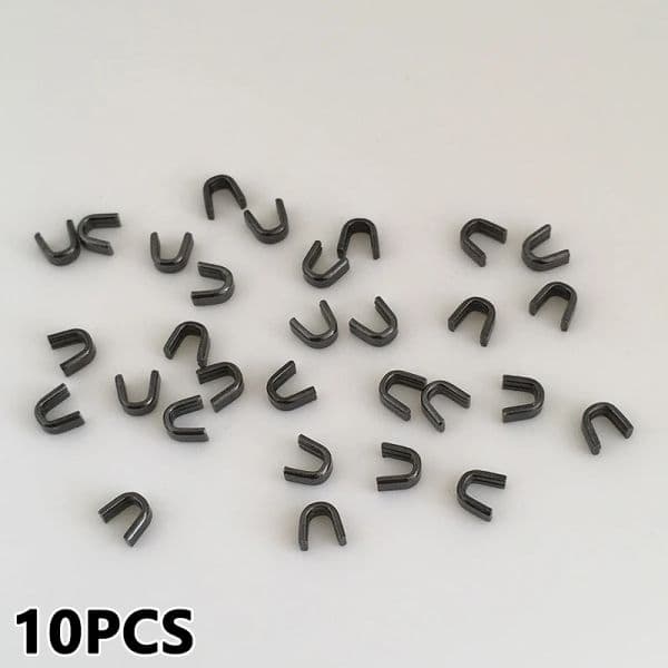 10Pcs/Lot #3 #5 #8 U-shaped Zipper Stopper Top Stop Bottom Rescue Repair Set Silver Gold Bronze Zipper Accessories