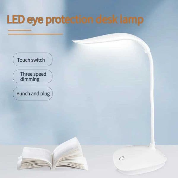 LED Desktop Desk USB Rechargeable Eye Protection Room Night Light Bedroom Bedside Student Reading LampLX241102