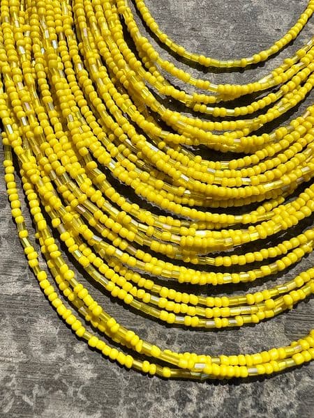 Bohemian Multi layered Rice Beads+Tube Beads Necklace Earring Set Vintage Ethnic Style Personalized Women's Sweater Chain