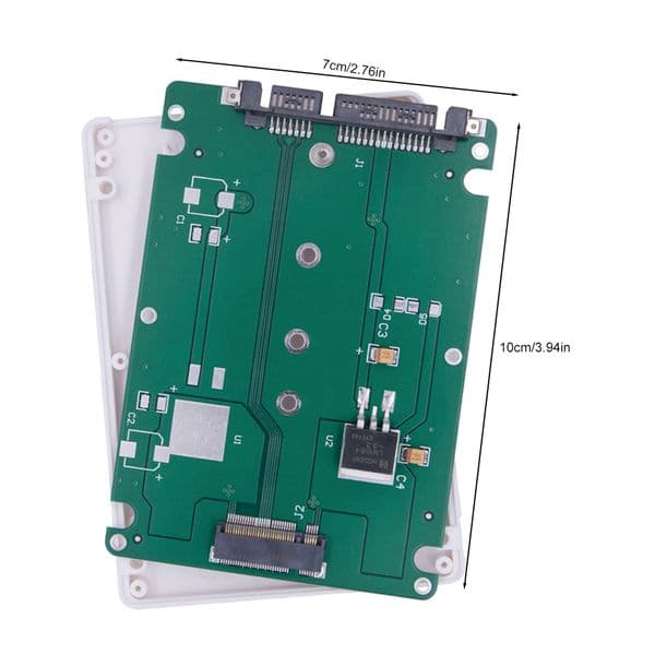 M.2 NGFF SSD To 2.5inch SATA3 Enclosure Adapter Card with Case 6Gbps M.2 SSD SATA3 Hard Drive Box for PC Desktop