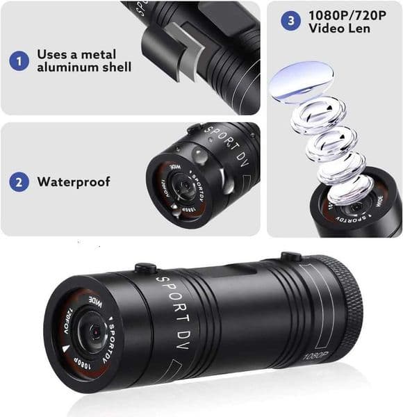 New Arrival Outdoor action camera mountain bike helmet sports camera DV video recorder gun mounted action camera Z241104