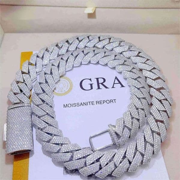 necklaces designer jewelry necklace cuban k chain Pendant Necklaces Iced Out Pass Dia Tester Sterg Sier Necklace Vvs Moissanite chains for men
