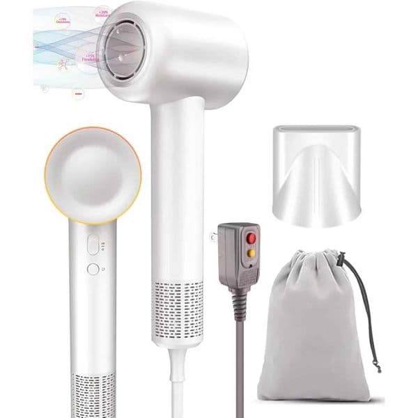 Hair Dryer 150000 RPM High Speed Brushless Motor 1600W Negative Ionic Low Noise Blow Dryer Portable Hair DryerXJ241106