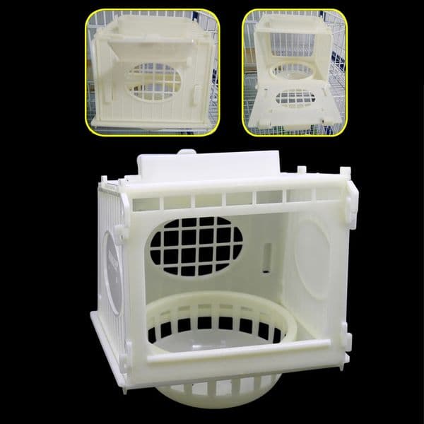 Update Bird House Cage White High Quality Plastic Bird's Nest Removable Parrot Pet Accessories Animal Feeding 1Pc