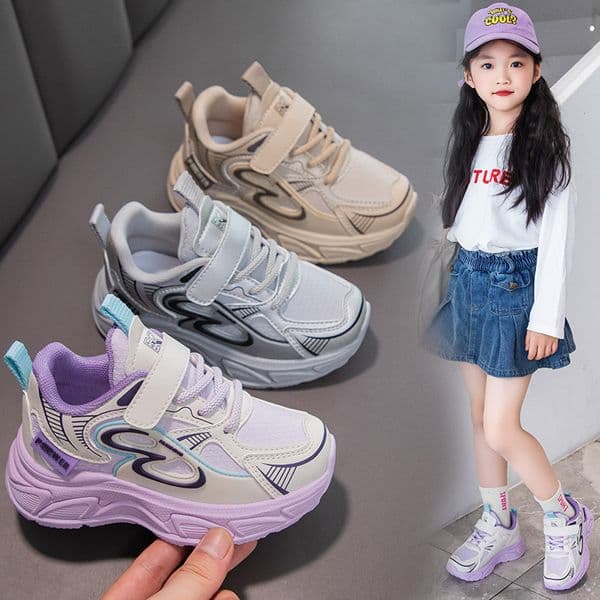 Kids Four Seasons Sneakers Girls School Toddler Casual Shoes Outdoor Breathable Running Shoes Light Soft Tennis Non-slip Children Boys Shoes Sizes US9C-US5Y 000254