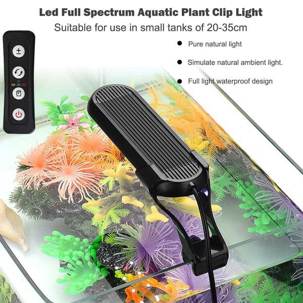 Aquarium Led with Timer Lights For Fish Tank Full Spectrum Fish Tank Light LED Lamp for Water Plants Usb Aquatic Lamp LightLX241107