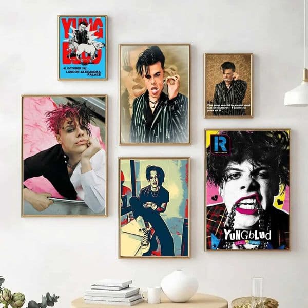 Yungblud poster decoration canvas poster wall art life room poster bedroom painting X241107
