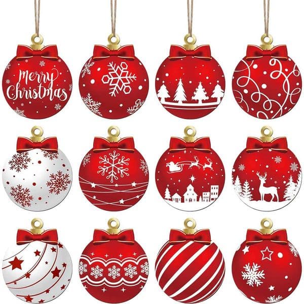 Wooden Dwarf Christmas Tree Ornaments Set Wood Christmas Tree Hanging Ornaments Kits Home Decor Party Holiday Wooden OrnamentsXJ241114
