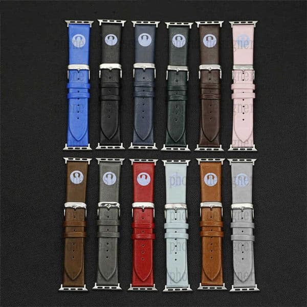Designer Leather Watchbands Bracelet lemon Color for Apple iWatch 3 4 5 6 7 8 Se Ultra 38mm 40mm 41mm 42MM 44MM 45mm 49mm ULTA