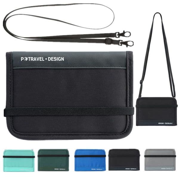 Anti-Theft Travel Passport Wallet Neck Bag Waterproof Men RFID Blocking Card Phone Pouch Women Mini Crossbody Bag Nylon Handbag