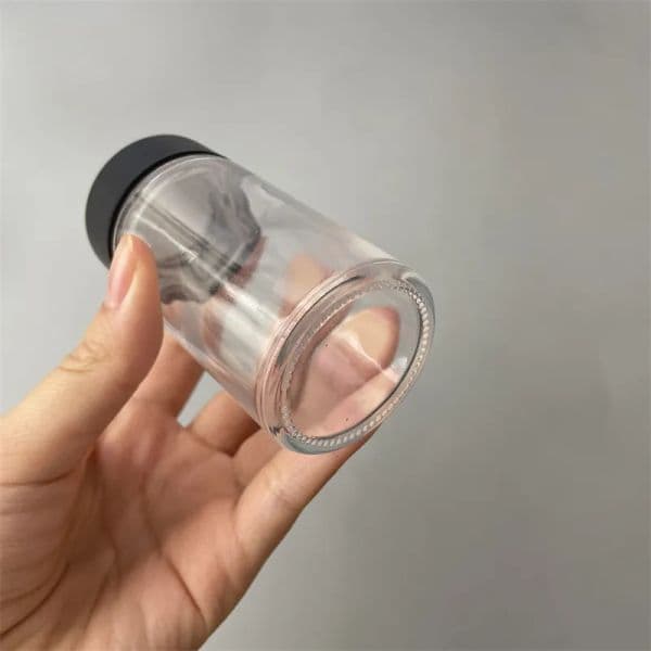 Fashion customize Baby Jeeter Infused Joint Packaging Bottles 5-Pack Container Child Proof Glass Bottle Child Resistant Lids pre rolls