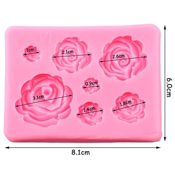 Rose Flower Leaf Silicone Mold Clay Resin Mould Leaves Fondant Molds DIY Wedding Cake Decorating Tools Chocolate Gumpaste Moulds