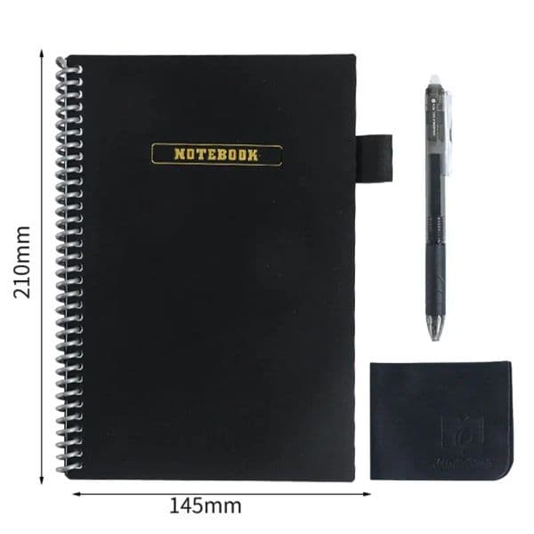 A5 Erasable Wirebound Notebook Reusable Smart Notebook Paper Portable Waterproof Spiral Note Book Planner Book Blank Notepad