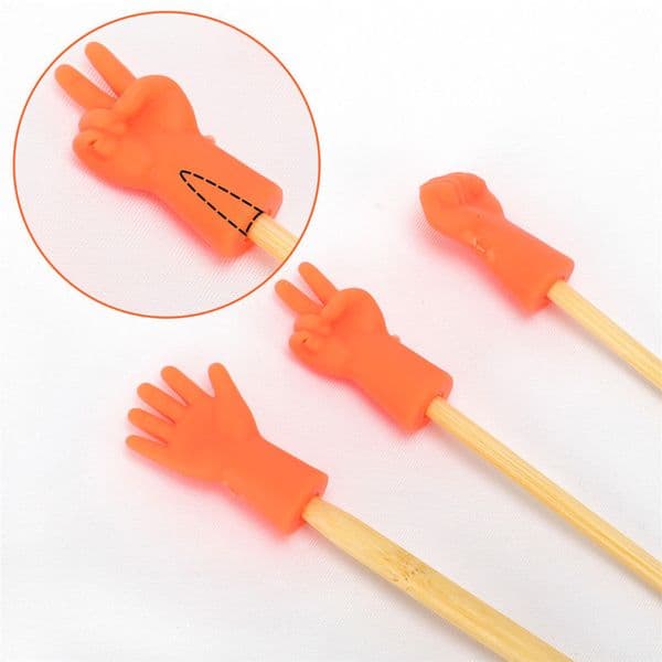 6Pcs Knitting Needles Point Protectors for DIY Weave Knitting Non-slip Needle Tip Stoppers Pullover Rubber Anti-shedding Cap