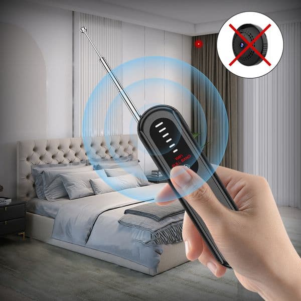 Camera RF Signal Detector Anti-Positioning Anti-Spy Detector Anti Candid Hacking Devices 6 Levels Adjustable Sensitivity for Car