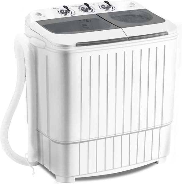 Spurgehom Portable Washing Machine,17.6 lbs Mini Washing Machine Washer(11 lbs) & Spiner(6.6 lbs),Washer and Dryer Combo with Pr