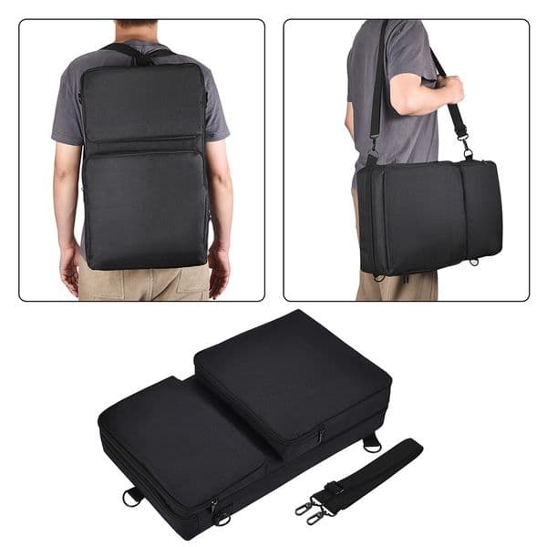 Portable Protective Case Dustproof Turntables Protective Case Scratch-resistant with Sholder Strap for Pioneer DDJ-400 DDJ-FLX4