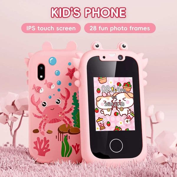 Childrens smartphones educational toys dual cameras music players baby IPS touch screens mobile games learning 3-12-year-old birthday gifts W241109