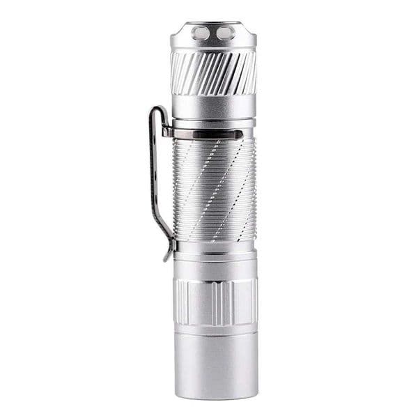 Silver Flashlight Convoy T3 519A R9080 Mini Flashlight 12 sets LED AA 1450 Flash Fishing Linterna Work Latarka Home Light X241109