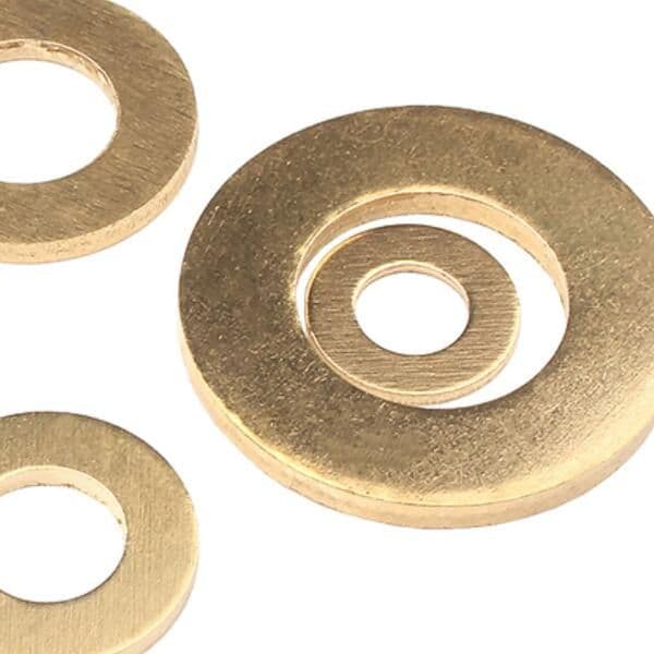 Brass Flat Washer M2 M2.5 M3 M4 M5 M6 M8 M10 M12 M14 M16 M18 M20 GB97 High Quality Thickened Copper Metal Screw Plain Gasket Pad