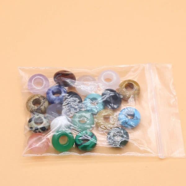 10pcs 5x10mm Abacus Beads Shape Natural Stone Crystal Beads Tiger Eye Agate Quartz Beads for Jewelry Making Necklace Bracelet