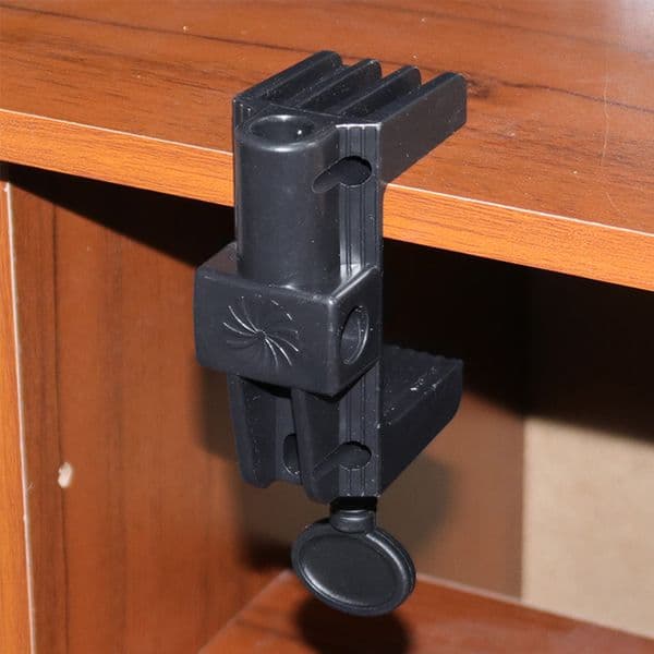 Cantilever Bracket Clamp Non-Slip Desktop Holder Clip C Shape Broadcast Mic Stand Clamp for Microphone Desk Lamp Ringlight
