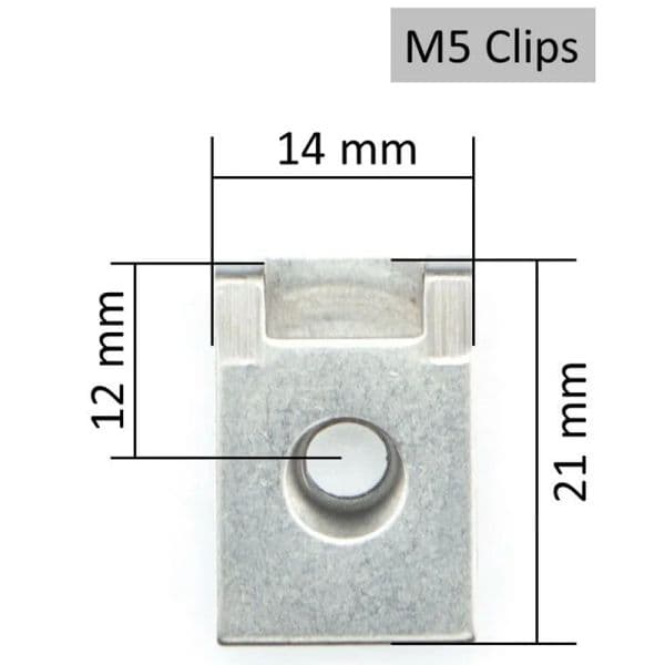 10/20/50pcs M5/M6 Car Spring Steel U Type Clips With Thread Reed Nuts For Auto Motorcycle Scooter ATV Moped