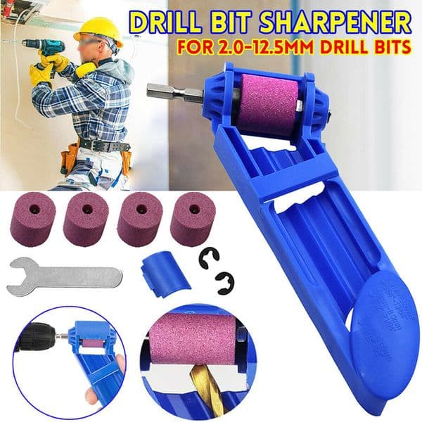 Efficient Drill Sharpening Tool Powered By Electric Drill Wear-Resistant Corundum Grinding Wheel For Fast Drilling And Tapping