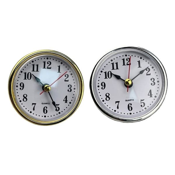 Round Clock Insert Arabic Numeral Movement Bedside Antique Watch Desk Decoration DIY Parts 65mm Diameter