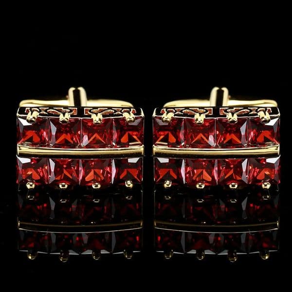 French cufflinks mens business banquet OL suit shirt rhinestone zircon cufflinks anniversary gift mens wedding accessories 241108