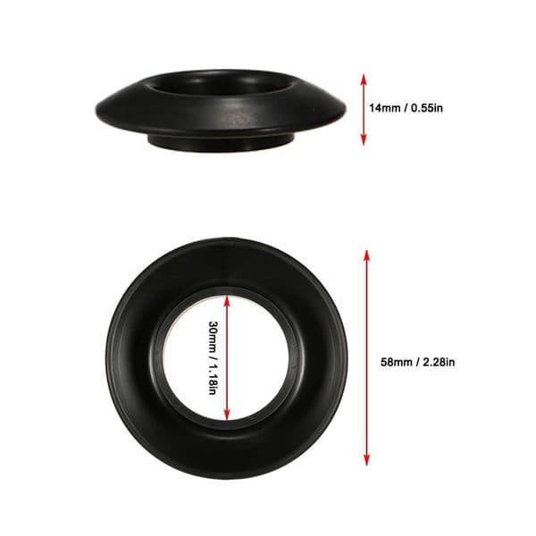 2/4Pcs Plastic 2025 Universal Black Raft Canoe Propel Paddle Parts Splash Guards Kayak new Oar Accessories Drip Ring Replacement