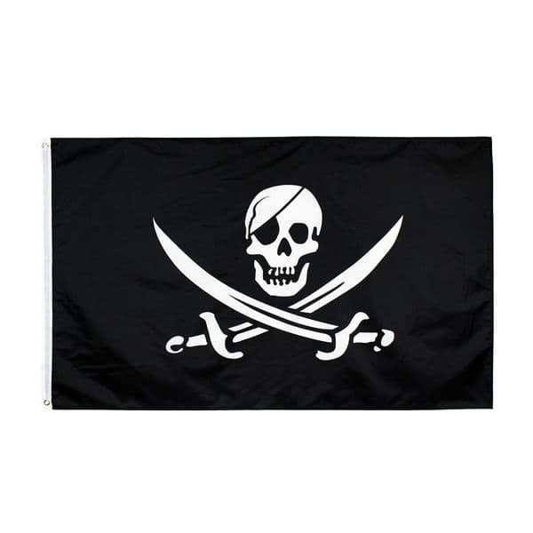 90x150cm Jack Rackham Skull Bone Pirate Flag