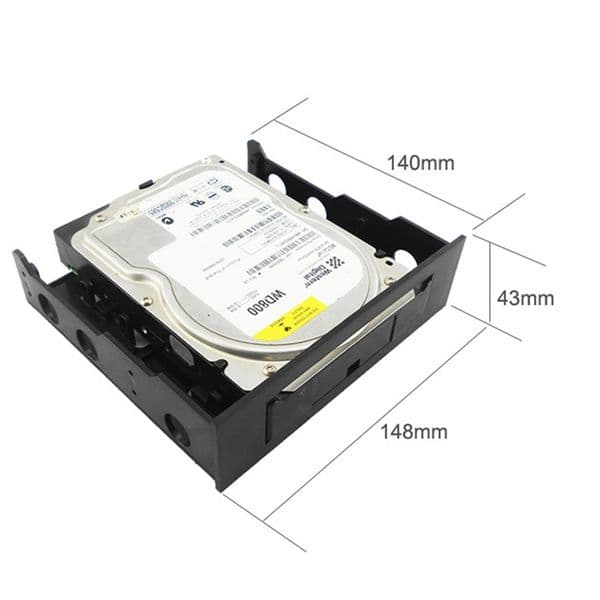 3.5 Inch To 5.25 Inch Floppy To Optical Drive Bay Mounting Bracket Converter For Front Panel USB Hub Floppy Harddisk Box