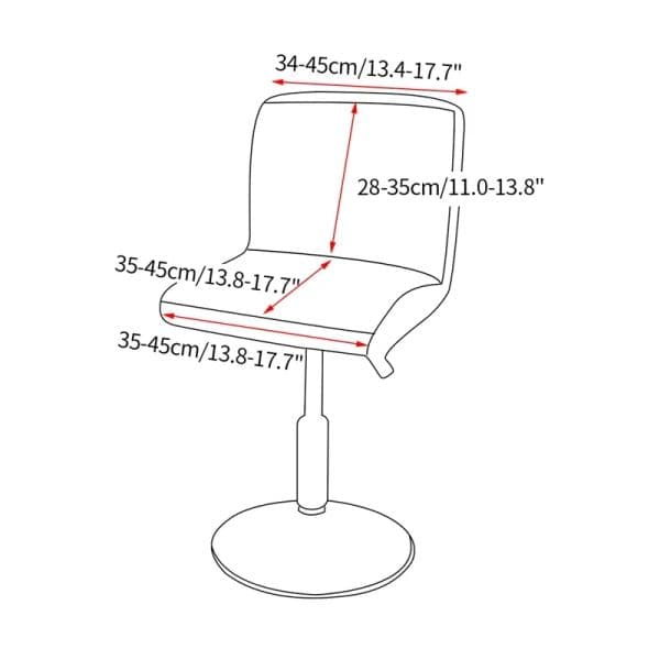 1/6Pc Jacquard Bar Stool Chair Cover Stretch Spandex Office Chair Slipcovers Elastic Short Back Seat Covers Dining Room Kitchen