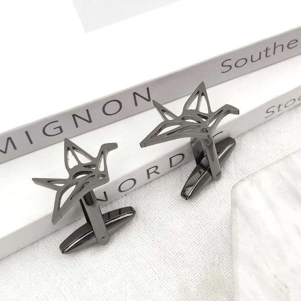 Home>Products>Stainless Steel Lucky Crane Cufflinks>Mens Charm Shirt>Bird Neck Cufflinks>Jewelry W241109