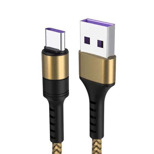 1pcs new 0.5m/1m Type-C Portable Charging Cable Super Fast Charge Data 2025 Line 5A Data Line For Huawei Xiaomi Charging Cable Dropship