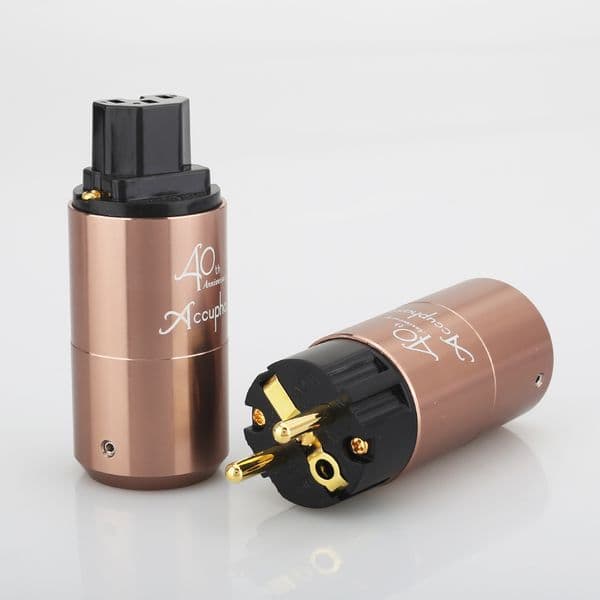 Accuphase US/EU Schuko Power plug, Amplifier DVD player audio AC power cord power cable connector plug Supply connector jack
