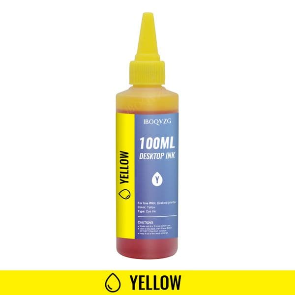 IBOQVZG 4 color 100ML Refill Dye Ink Kit For HP 121 122 123 301 302 305 650 178 364 655 XL Ink Cartridge Deskjet 1000 1010 1011