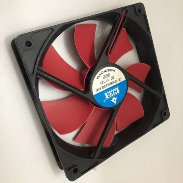 Computer Double Head 12CM PC Computer Fan Cooler Super Silent 2 Pin Connector Cooling Fan for Computer Box CPU Cooler Radiator