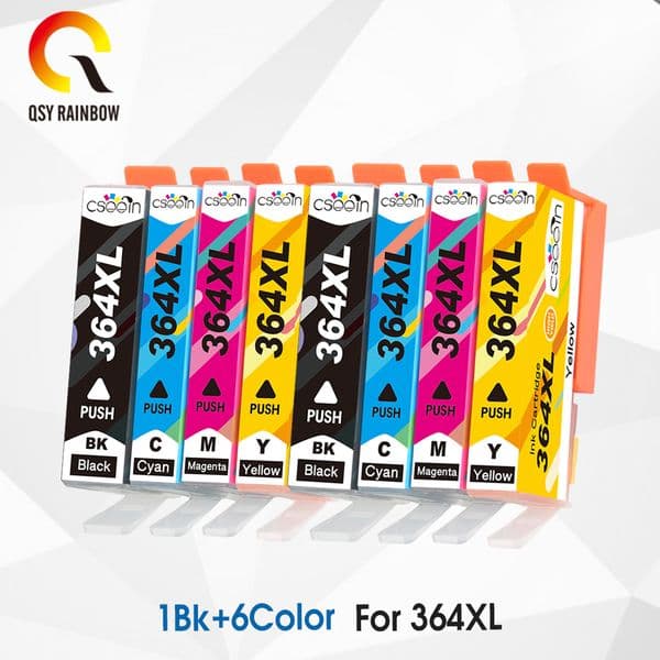 QSYRAINBOW Compatible 364 Cartridge Replacement for HP 364 HP364 684EE 684 Black Ink Cartridge for Deskjet 3070A 5510 6510 Print