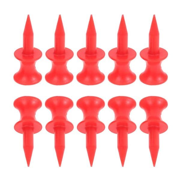 Brand New 100Pcs/Pack Double-deck Golf Tee Golf Ball Tees 31MM - Red Golf Tees Golf Training Accessories Durable