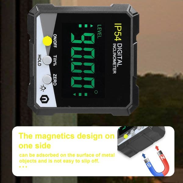 360 Degree Angle IP54 Protractor Portable Digital Inclinometer LCD Backlight Digital Protractor Measuring Tools Carpenter tools