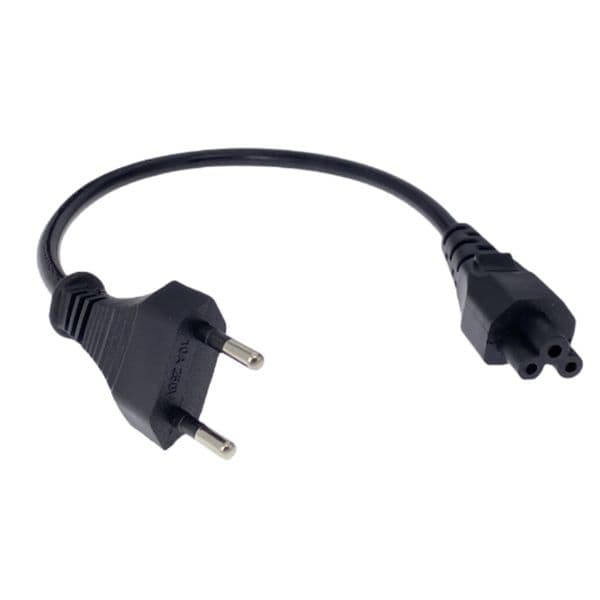 European Power Adapter Cord Cable 30cm EU Plug 2 Pin Male To IEC 320 C5 For Notebook Power Supply