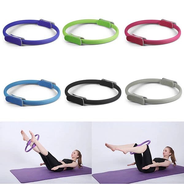 1Pc Home Bodybuilding Yoga Hoop Gym Sports Training Pilates Resistance Circle Ring Workout Equipment