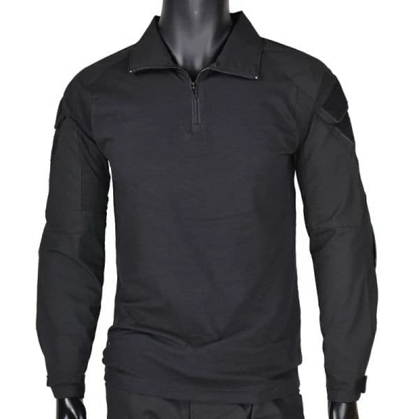Black Gen2 Shirt Men Quick Dry Training T-Shirt Long Sleeve Outdoor Sport Airsoft Paintball Hiking Shirts