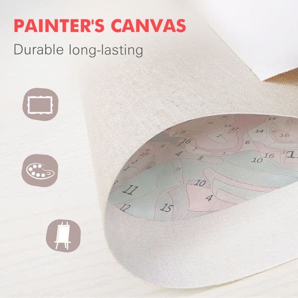 HUACAN Picture By Numbers Rose Landscape Wall Art Unique Gift HandPainted Paint By Number Flower For Living Room