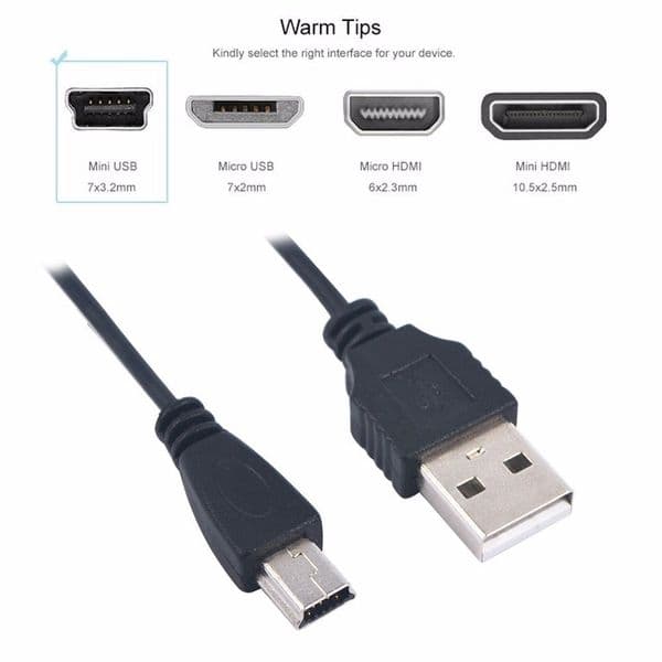 1/2Pcs 80cm Universal 2025 5Pin new Mini USB Data Cable Charging Charger Cord Cables Wire Connector for MP3 MP4 Player Old Phone Camera