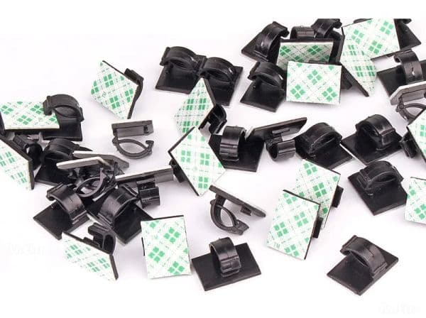 Data Line Winder Fastener Tie Fixer Organizer Adhesive Car Cable Charger Line Clasp Wire Cord Clip Wall Clamp Holder Management