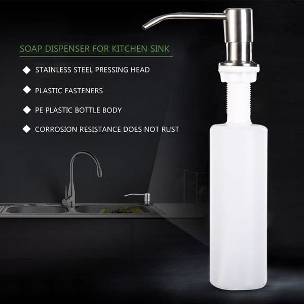 300ml Kitchen Soap Dispenser Sink Liquid Soap Bottle Bathroom Detergent Liquid Hand Wash Soap Dispenser Pumps